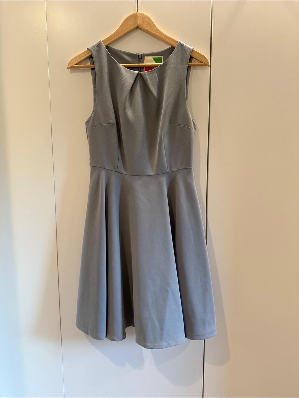 ModCloth Sleeveless Flared Mini Dress in Gray